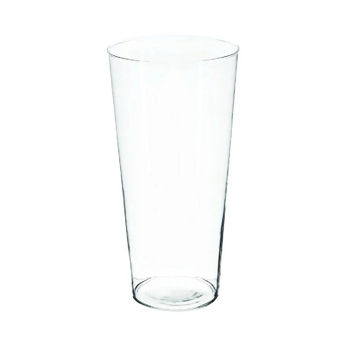 Vase Verre Conique Transparent