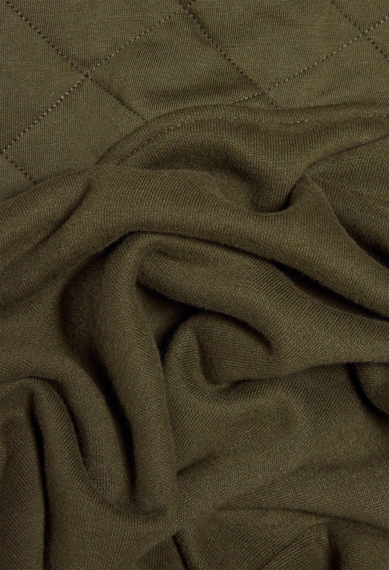 Sweatshirt kaki &agrave; manches longues