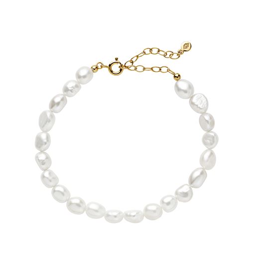 Izabel Camille Passion Perlearmbånd, Guld, 16-20 cm