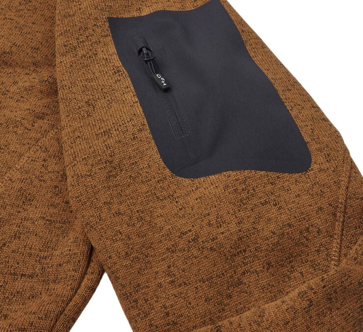 H2O Melvin Knit fleecetrøje Brun