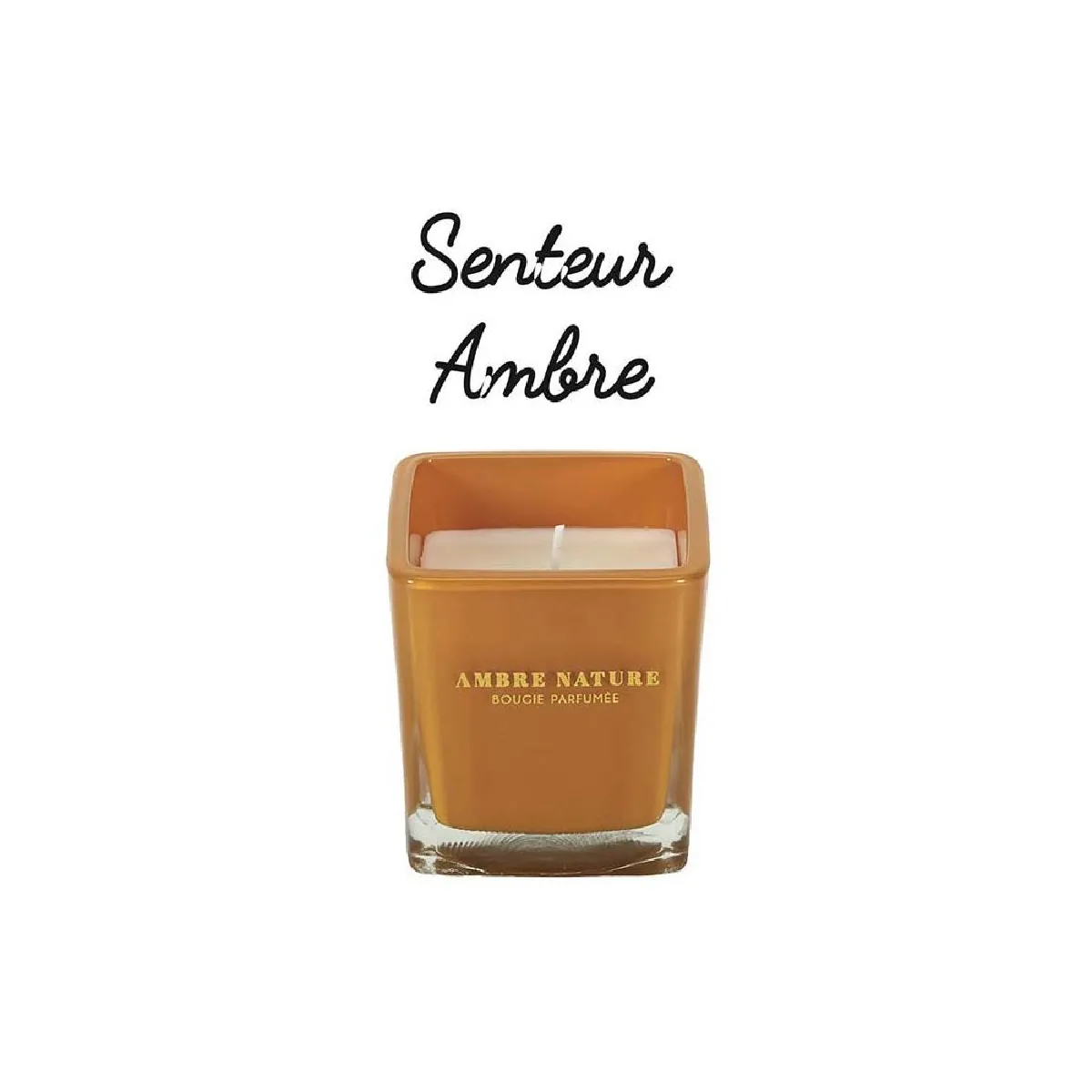 The Home Deco Factory Bougie parfumée carrée Nude 7 cm Lot de 4
