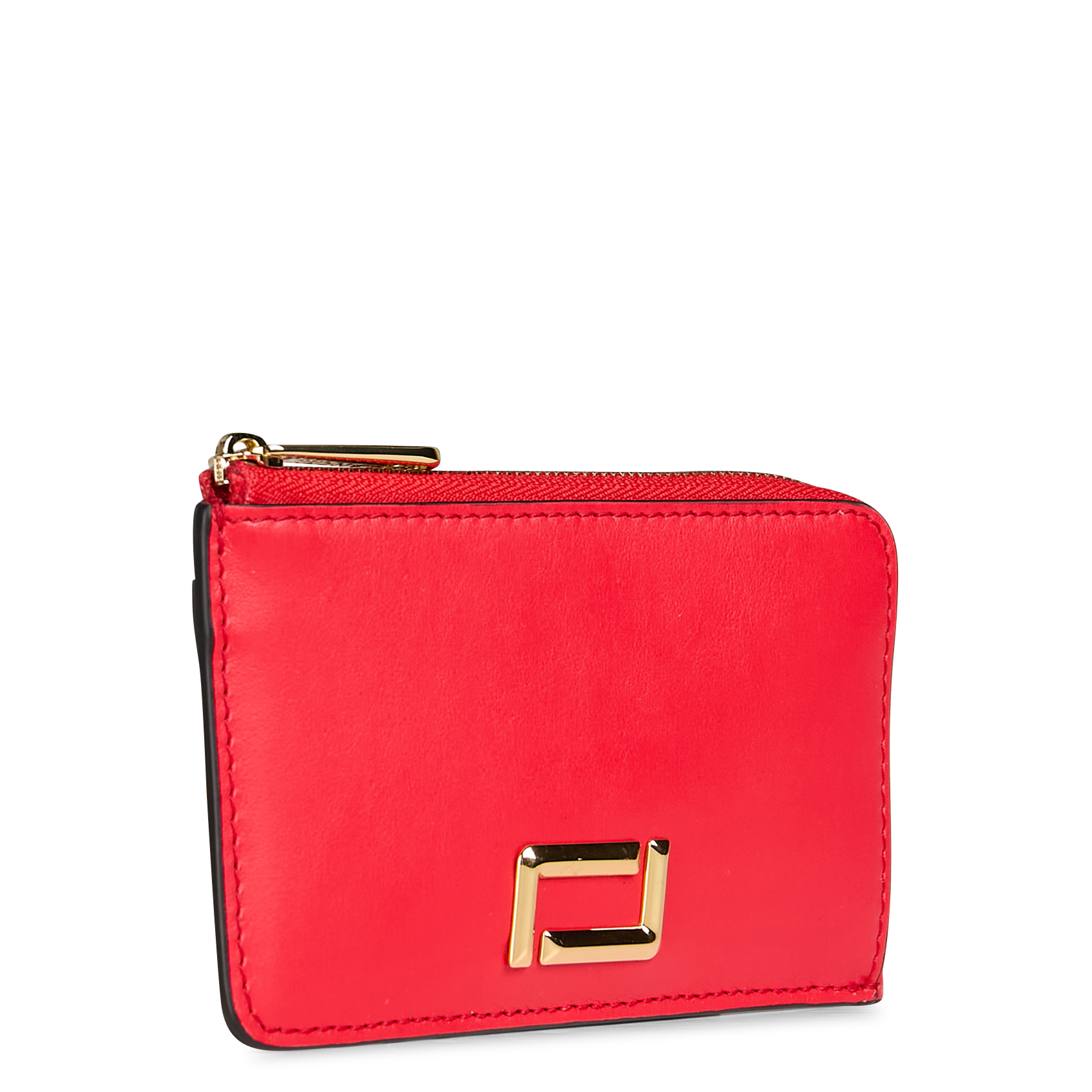 ANGELE - Porte-cartes en cuir | Rouge