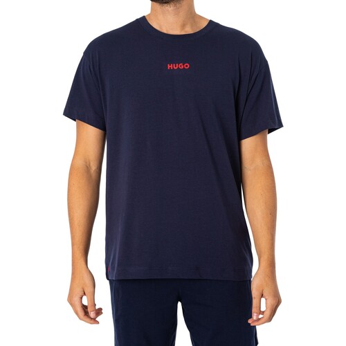 BOSS - Camiseta De Salón Enlazada Azul