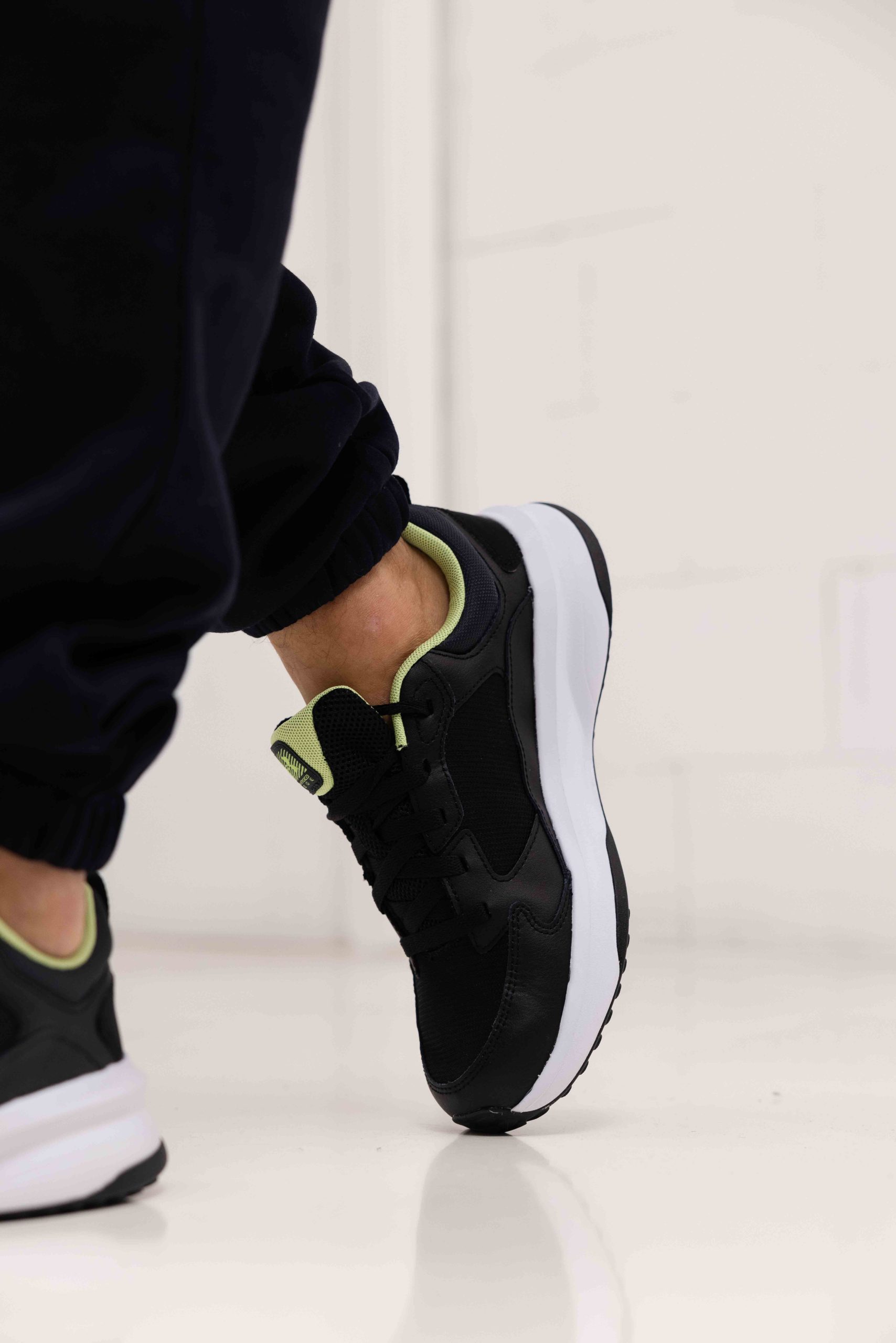 Under Armour Charged Edge Sneakers Heren Zwart/Lichtgroen