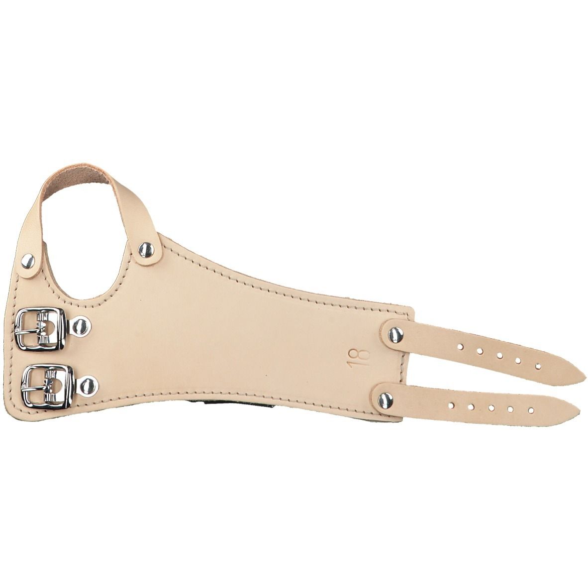 FRANK® Handgelenkriemen aus Leder mit 2 Schnallen Gr. 18 rechts