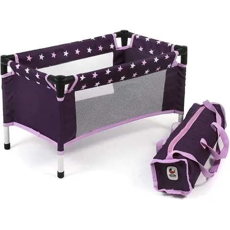 Bayer Chic Puppen-Reisebett, Stars lila