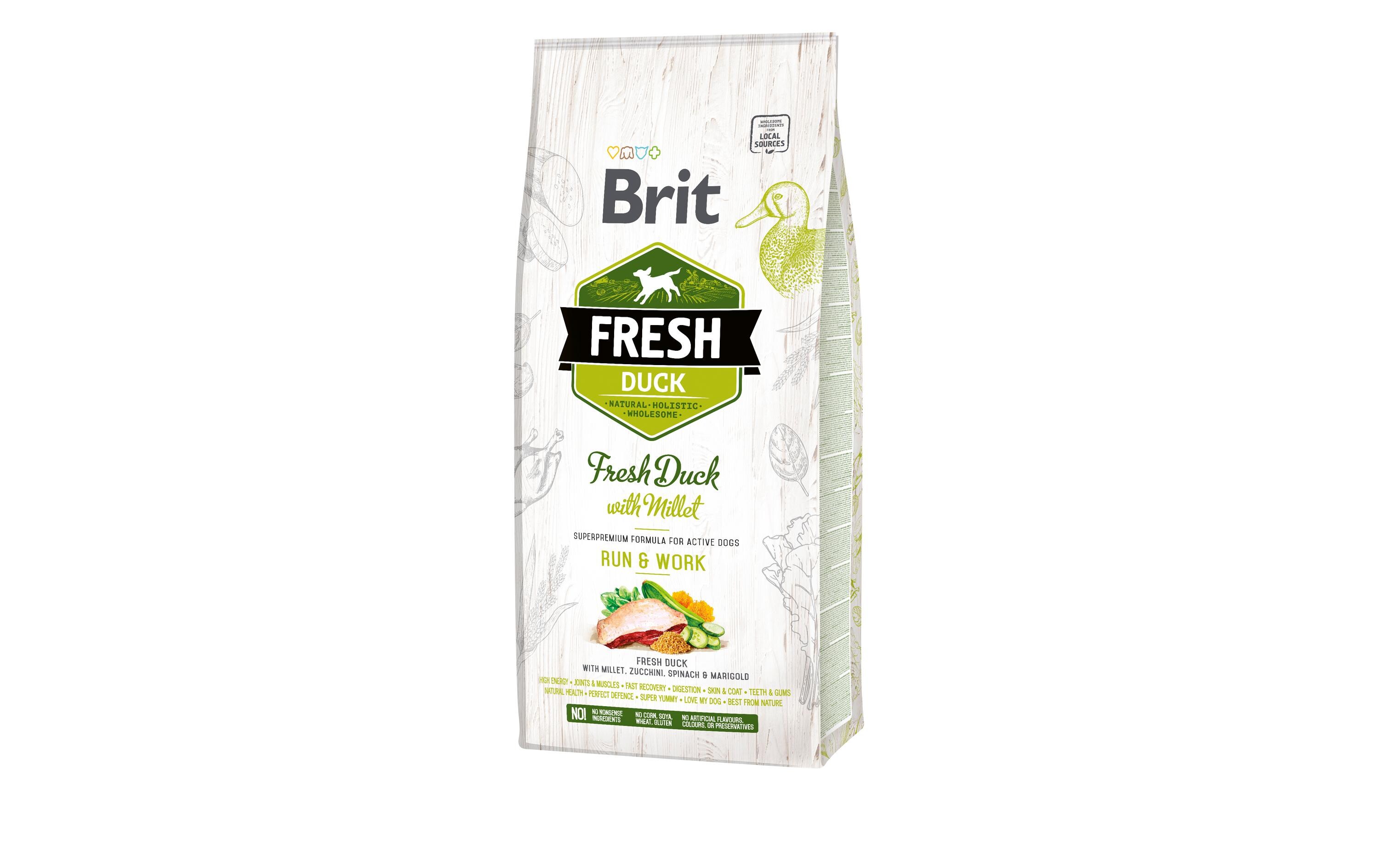 Trockenfutter Fresh Dog Active Ente, 12 kgAlleinfuttermittel für aktive Hunde