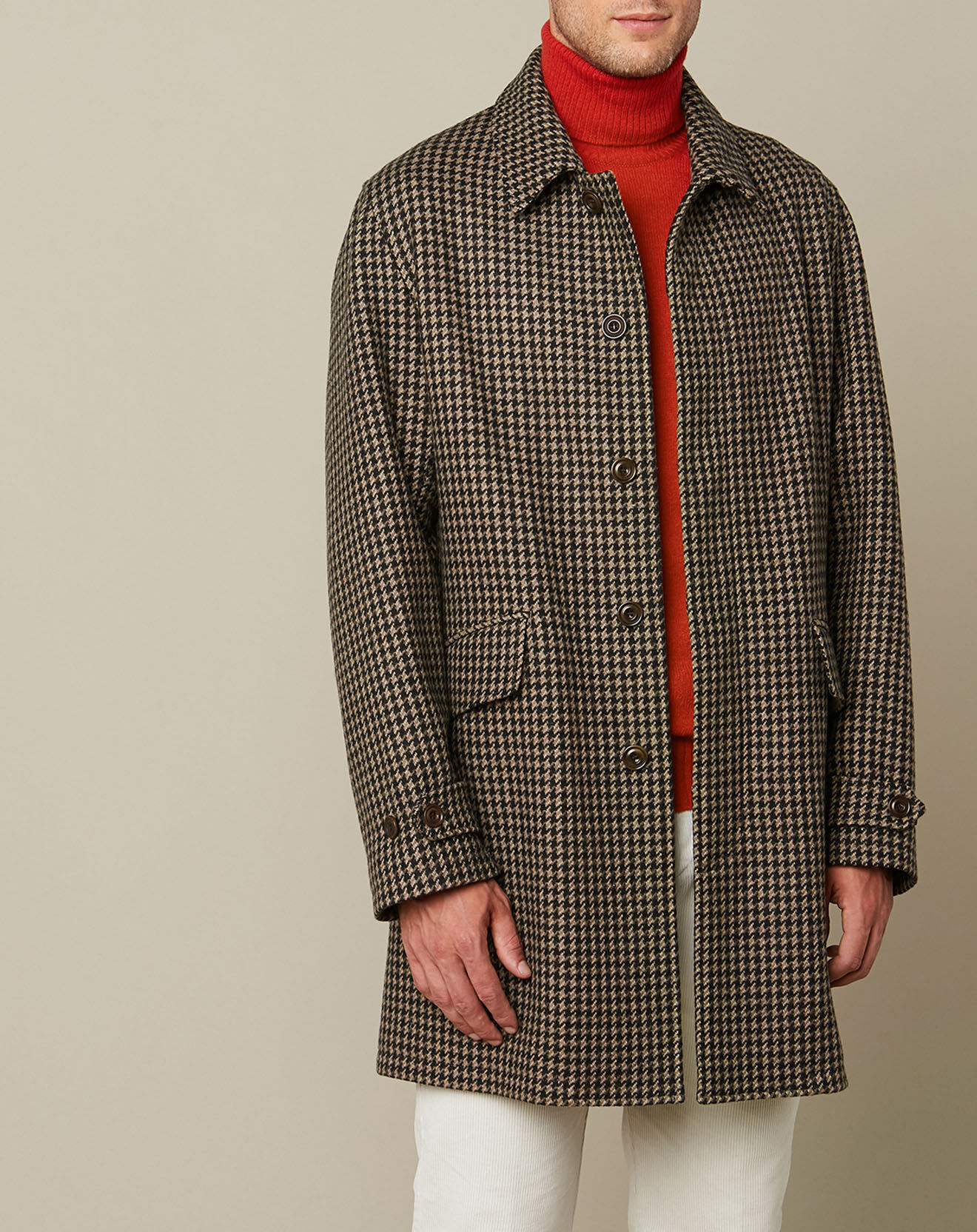 Hartford Manteau en Laine mélangée Cover camel/noir