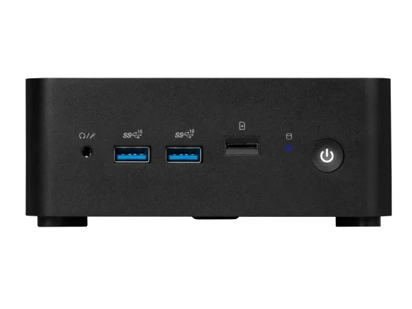 MSI Cubi NUC 13MQG 066BEU - Barebone - mini PC FCBGA1744 Socket - 1 x Core i5 1345U / op til 4.7 GHz - RAM 0 GB - Intel Iris Xe Graphics - Bluetooth 5.3, IEEE 802.11ax (Wi-Fi 6E), Gigabit Ethernet, 2.5 Gigabit Ethernet - sort
