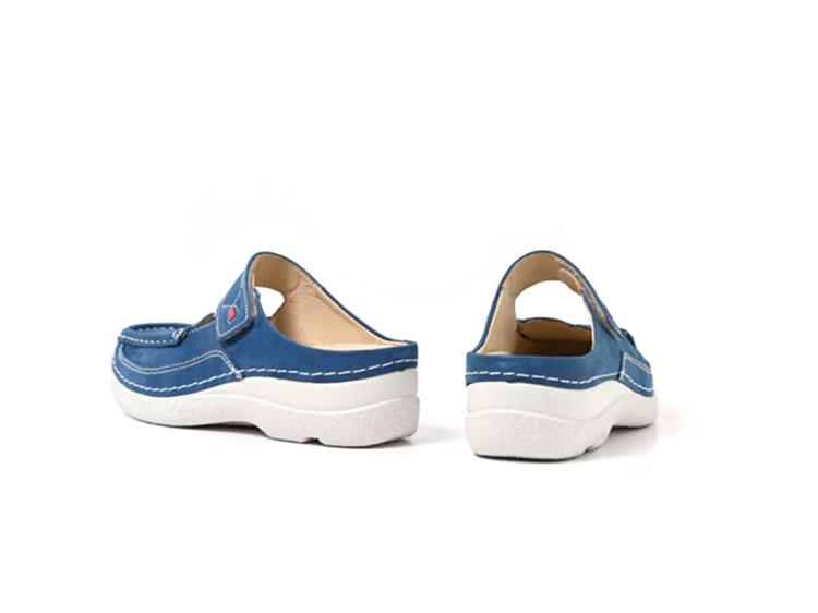 Wolky 06227 Roll Slipper blauw
