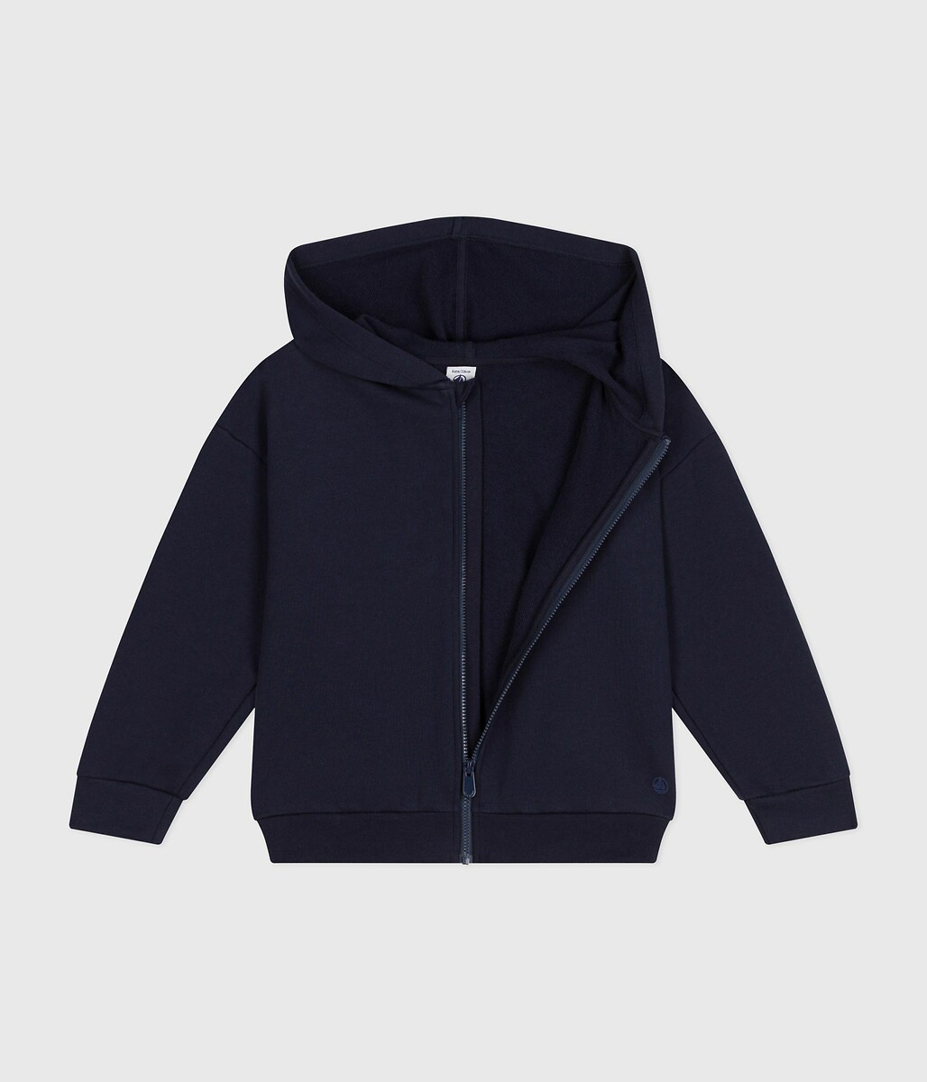 PETIT BATEAU<br>Moletom com zíper em fleece leve