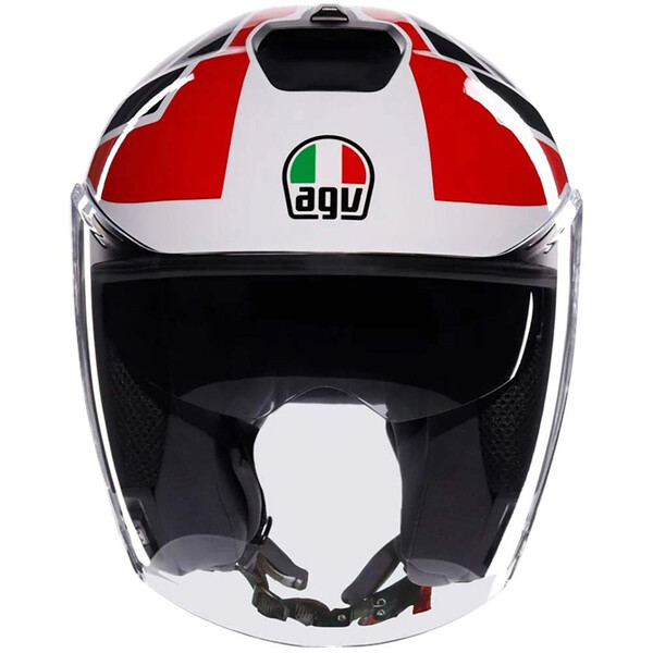 AGV - Casque Irides Tolosa Blanc / Rouge / Noir / Gris