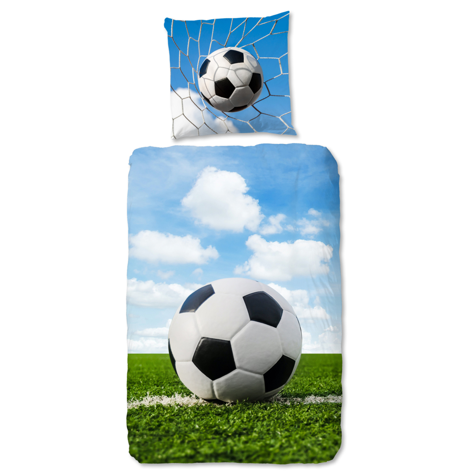 Bettwäsche FUßBALL - multicolor - 135x200 cm