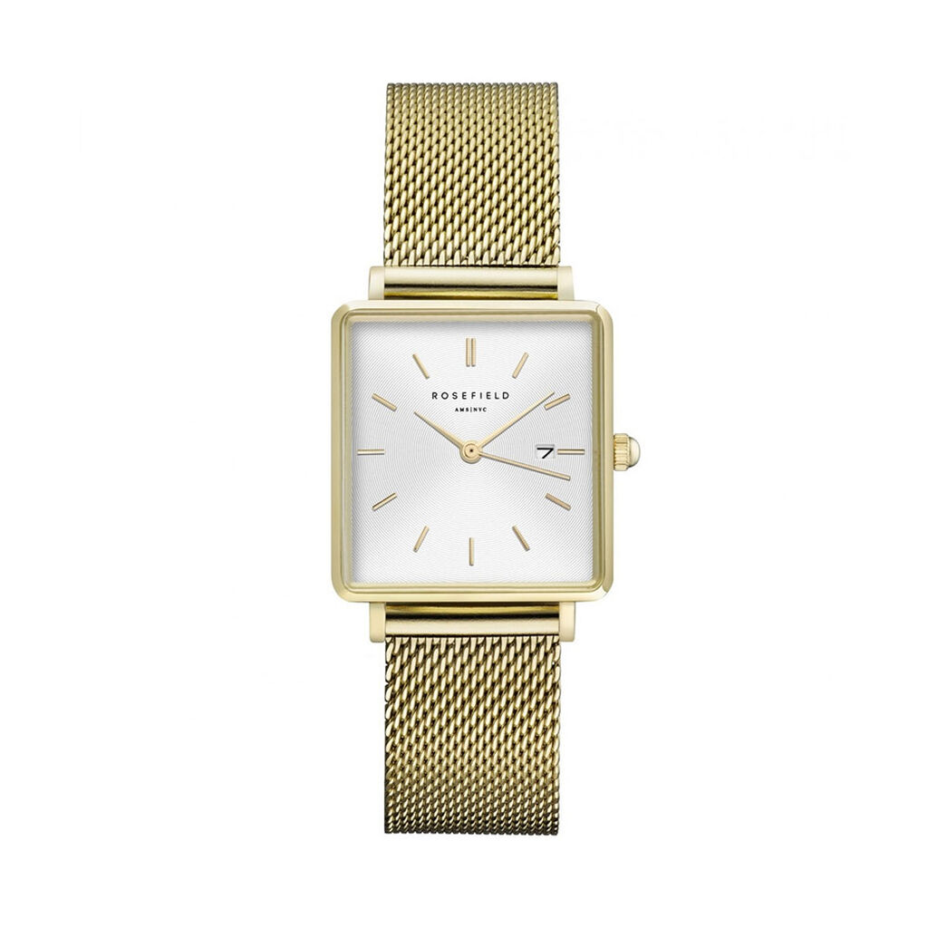 Montre Rosefield The Boxy Blanc