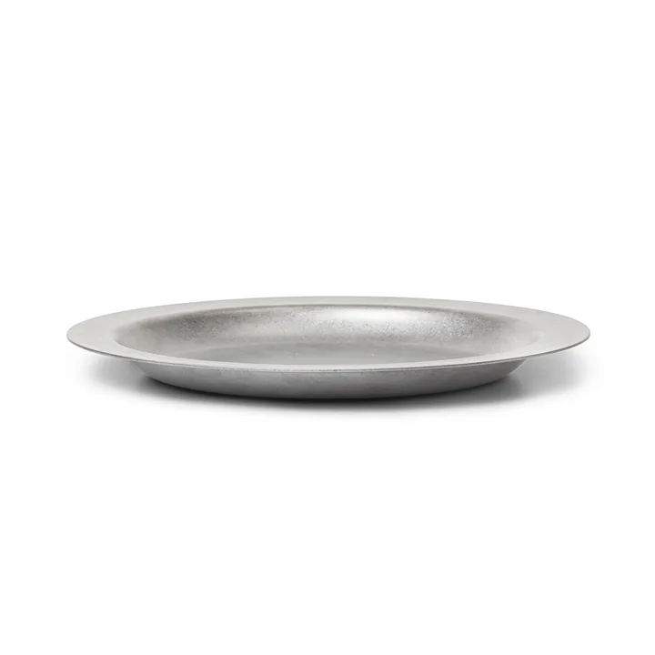 Ferm Living - Tumbled Teller, Edelstahl