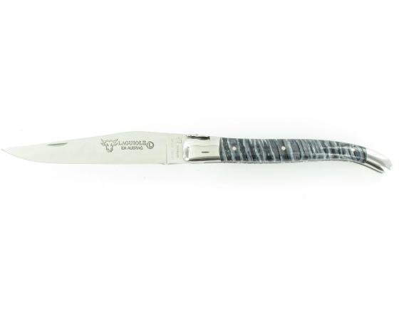 Laguiole 12 cm - Molaire Bleue de Mammouth - 2 mitres Couteau de poche par Laguiole en Aubrac