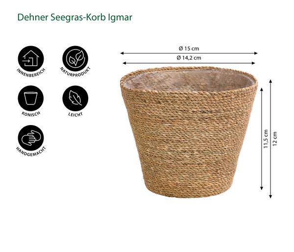Dehner Seegras-Korb Igmar, konisch