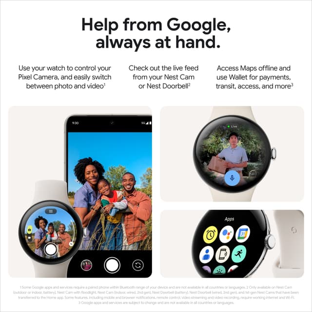 Google Pixel Watch 3 45mm Wi-Fi (Porcelæn)