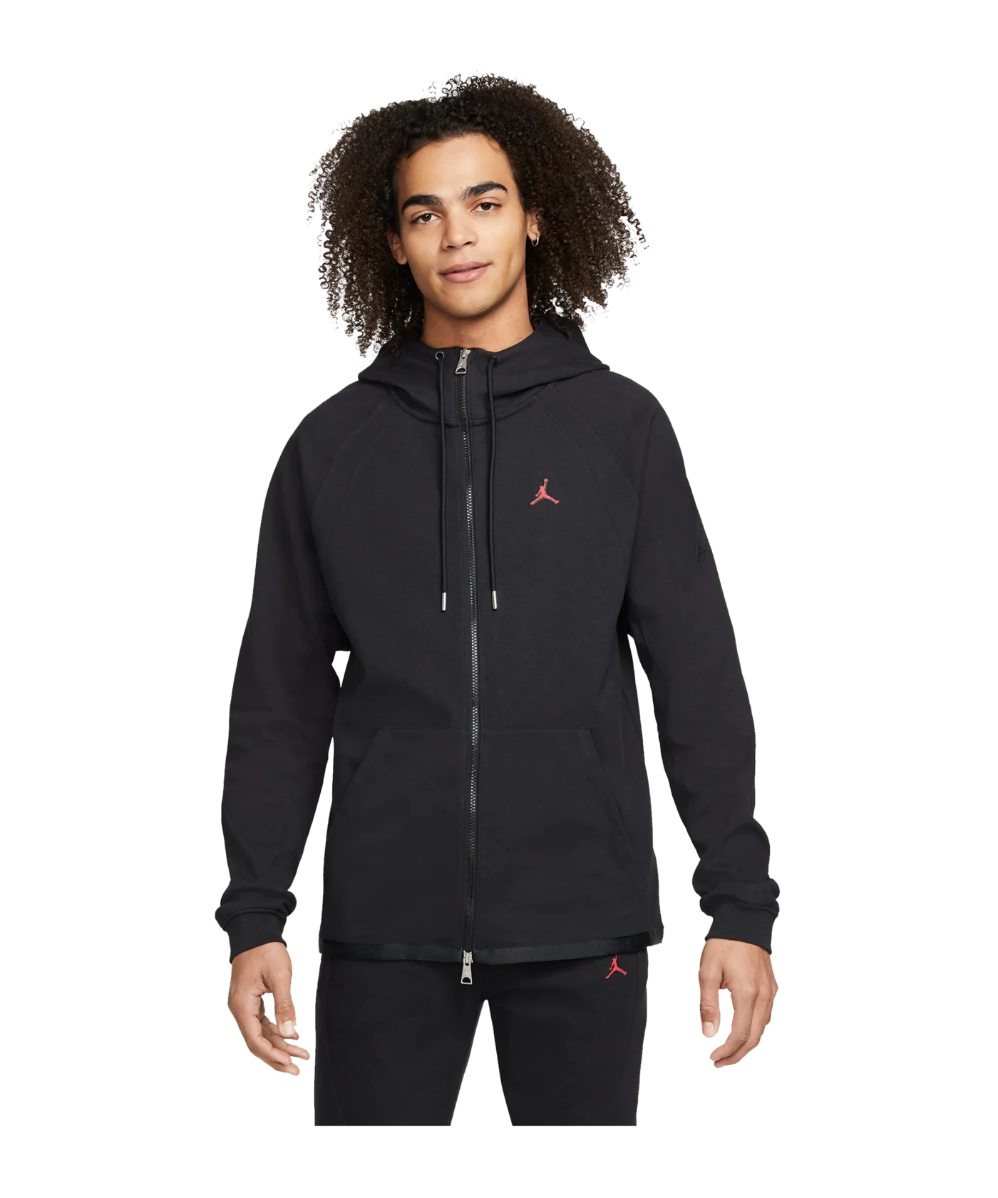 Jordan Essentials Warmup Jacke Schwarz Rot F010