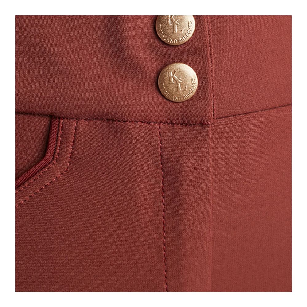 Kingsland KLKADI E-TEC F-GRIP - Pantalon siliconé fond de peau siliconé Femme brown hot chocolate