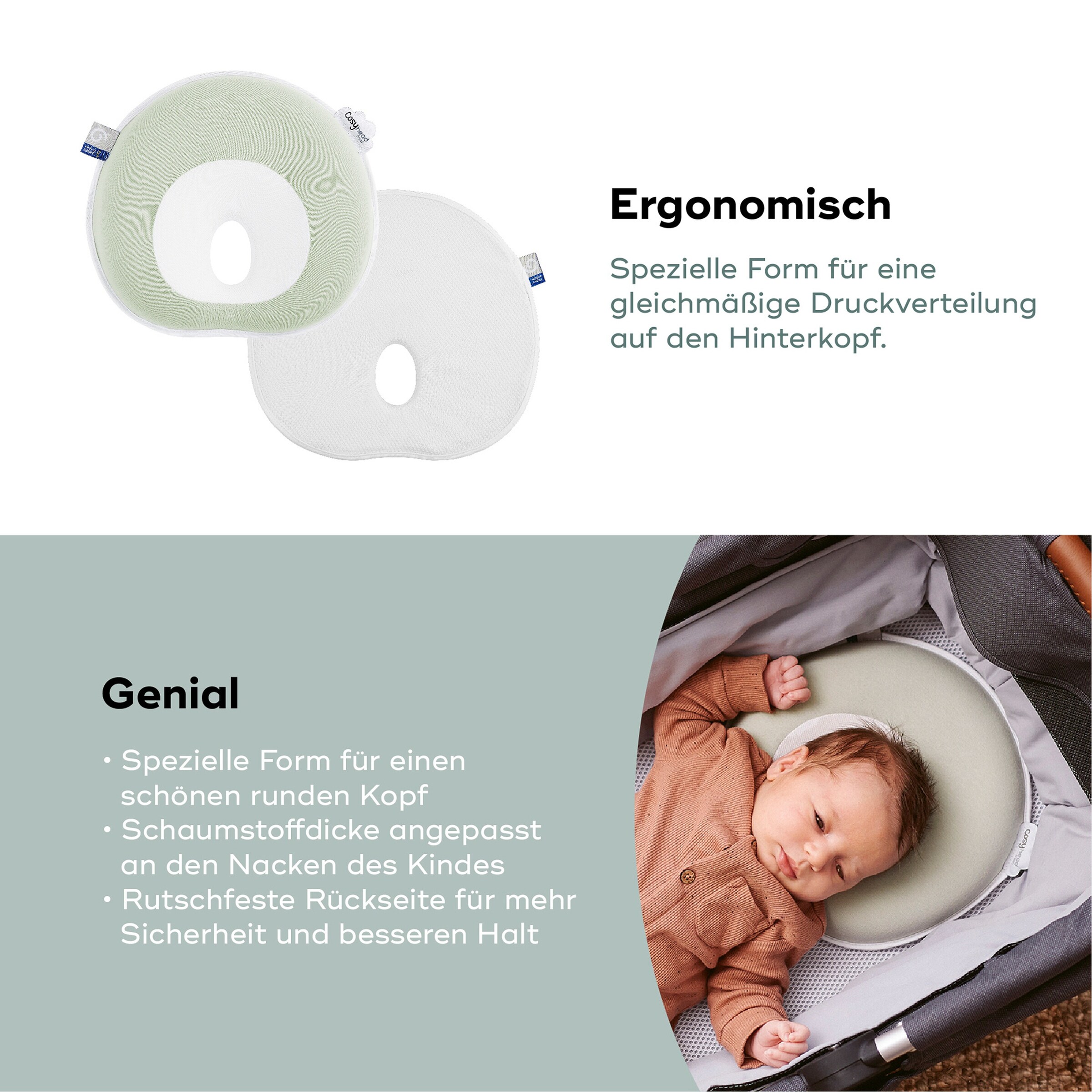 Babymoov Kopfkissen Cosyhead Sage Green