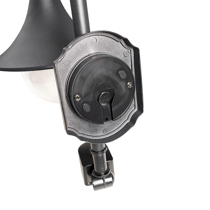 Buiten wandlamp zwart IP44 incl. bewegingsmelder - Daphne