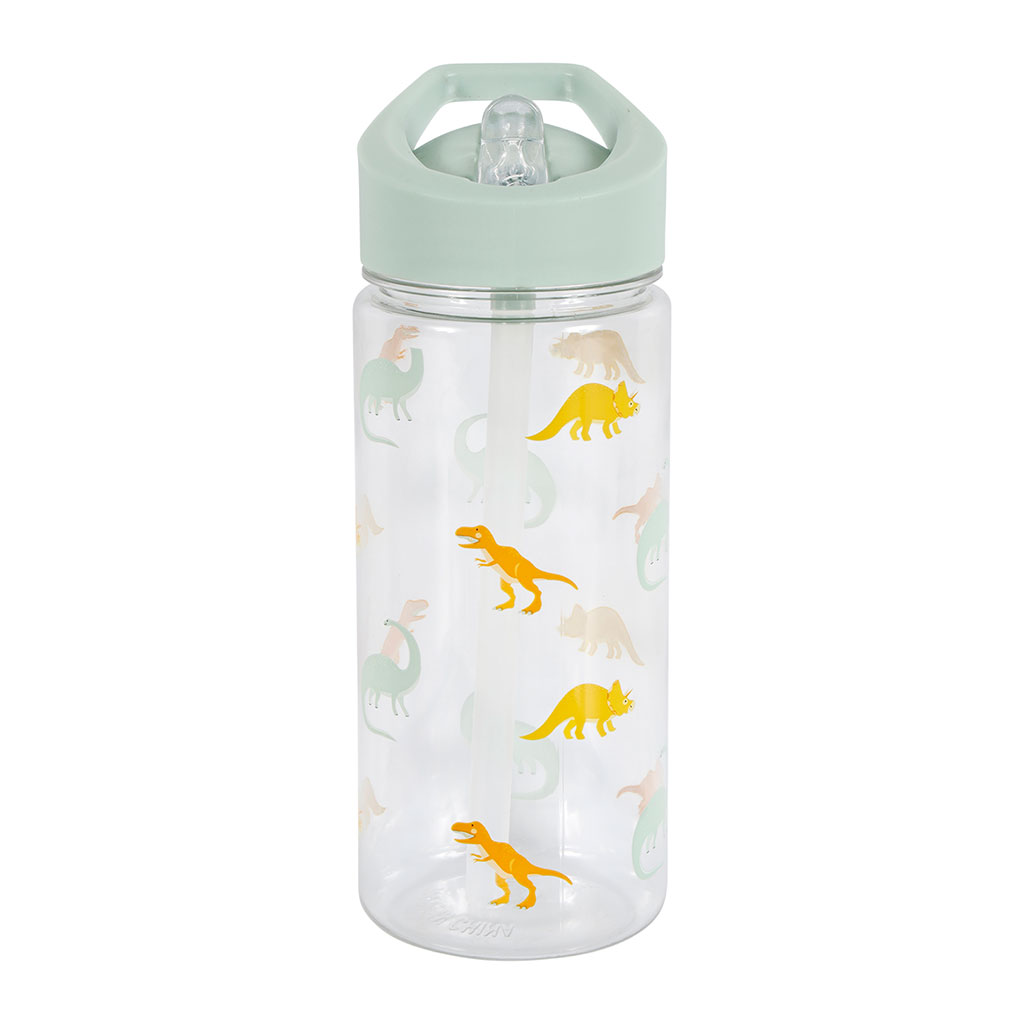 Gourde plastique dinosaure verte