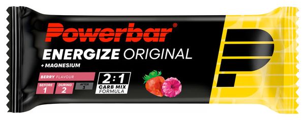 Barres énergétiques PowerBar Energize Original Chocolat / Cookie / Banane / Baies - 4x55g (3 1 offerte)
