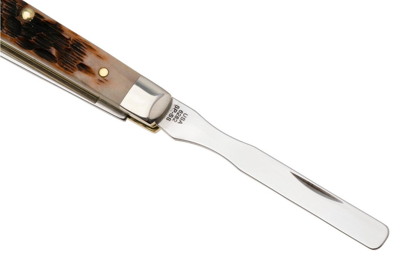 Case Baby Doc Amber Bone, 10797, Peach Seed Jig, 6182SP SS zakmes