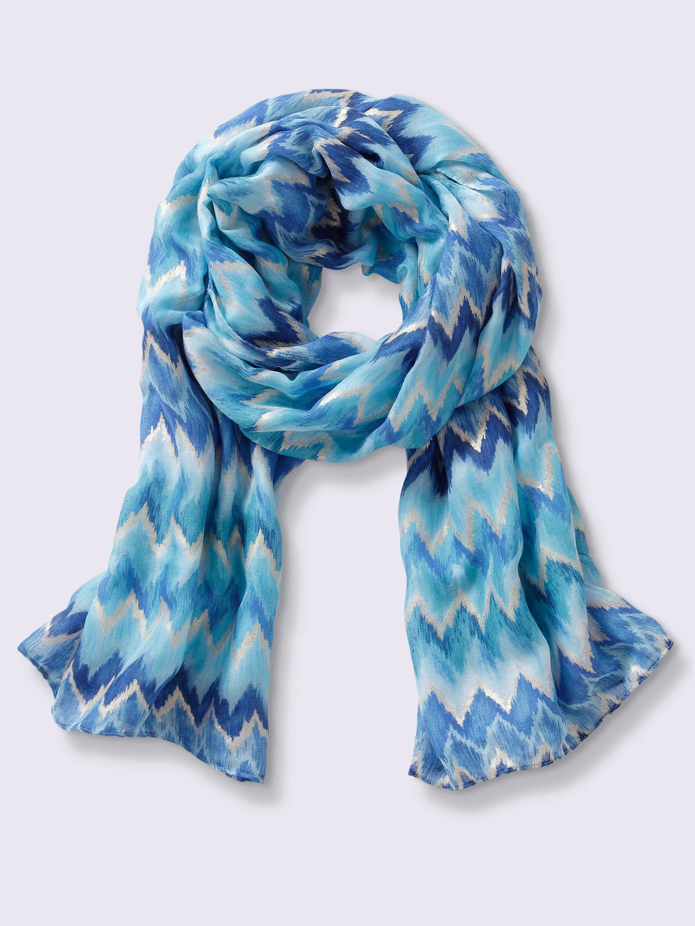 Écharpe motif zigzag