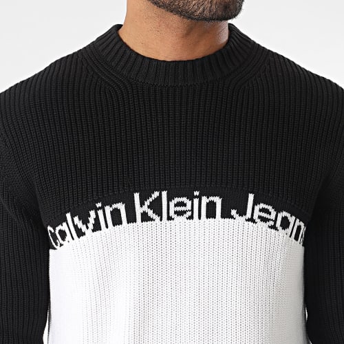 Pull 3981 Blanc Noir