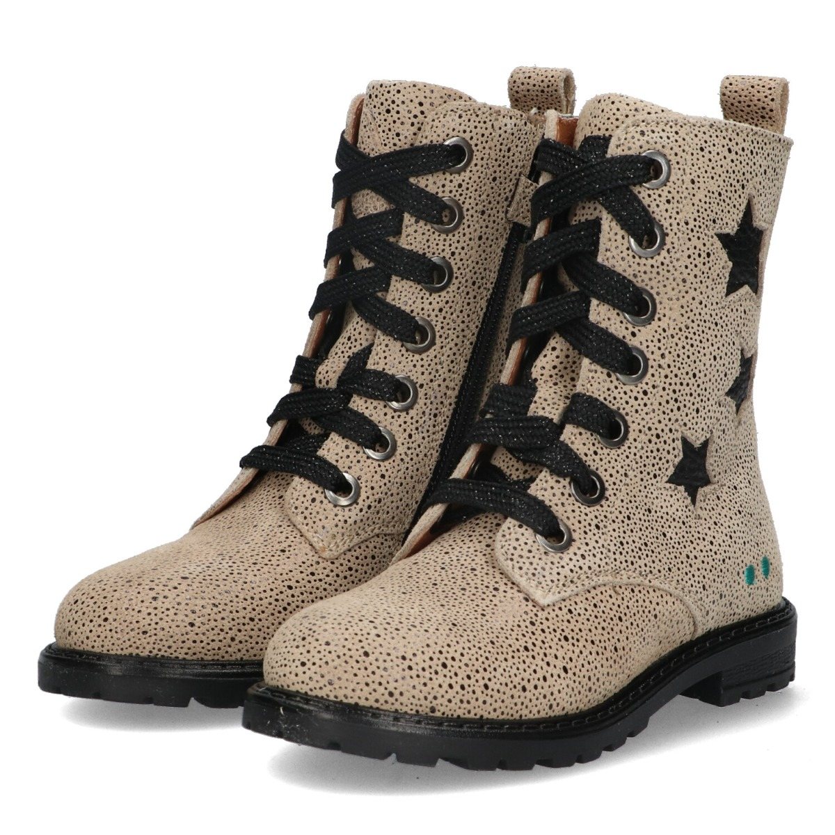 Hailee Happy - Biker Boots Bunnies Taupe