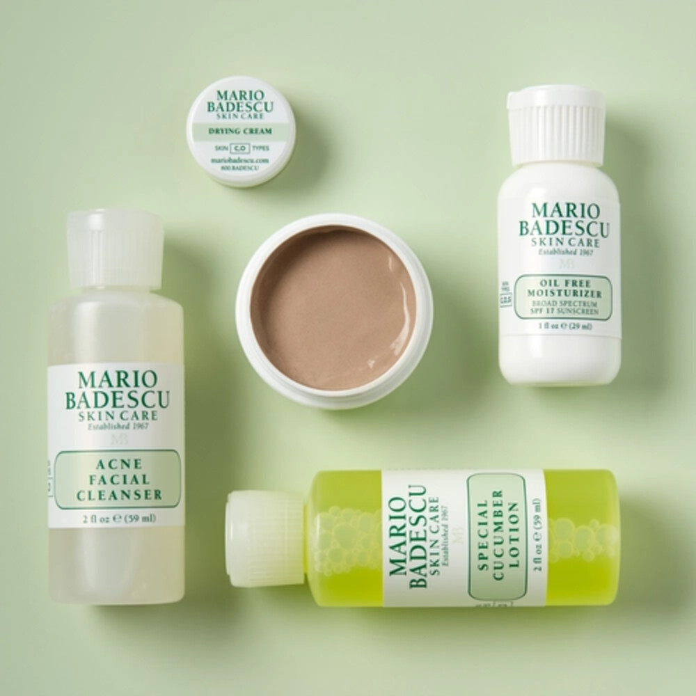 Mario Badescu Acne Starter Set Cleanser 59 ml + Lotion 59 ml + Moisturizer 29 ml + Masker 14 gr1 set