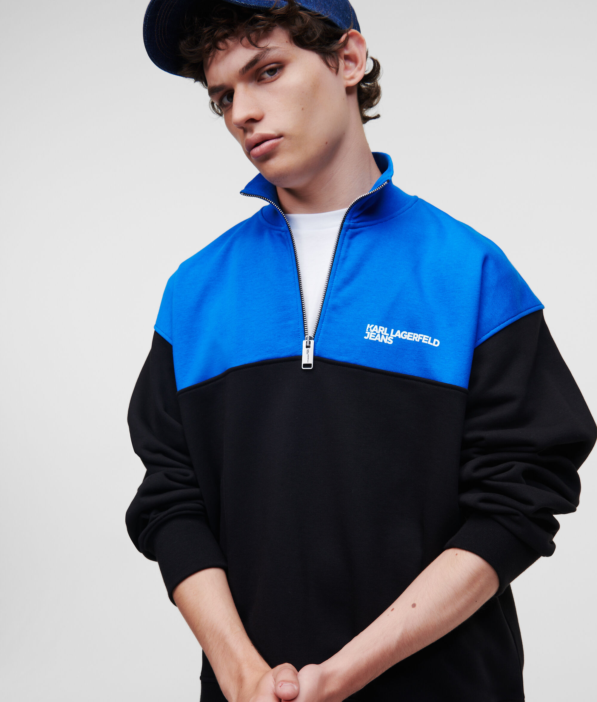 SWEAT-SHIRT À DEMI-ZIPPÉ KLJ