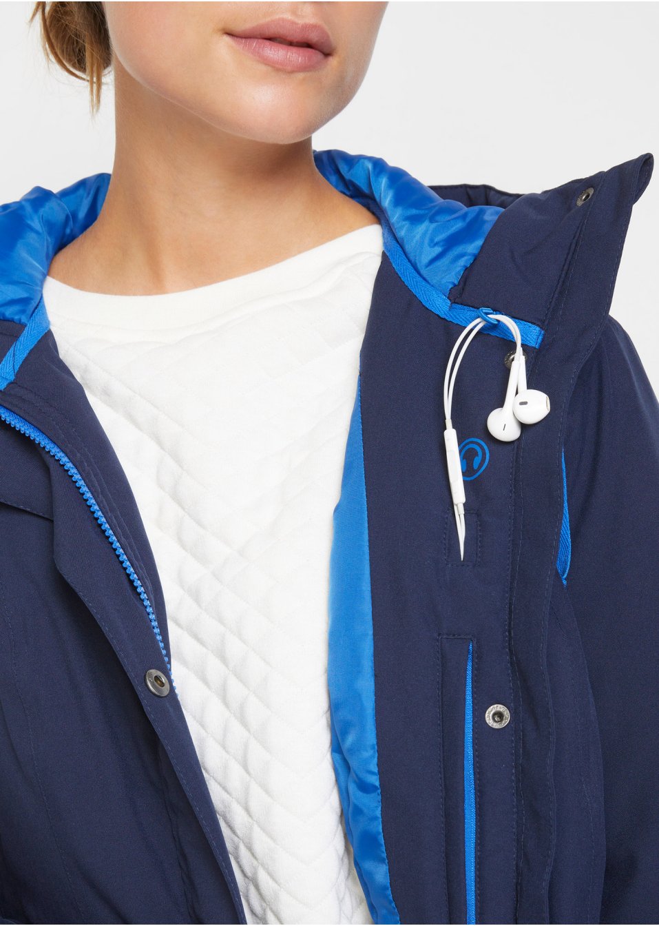Parka fonctionnelle avec capuche en polyester recyclé