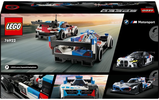 LEGO® Spielbausteine »Speed Champions BMW M4 GT3 & BMW M Hybrid V8 Rennwagen«