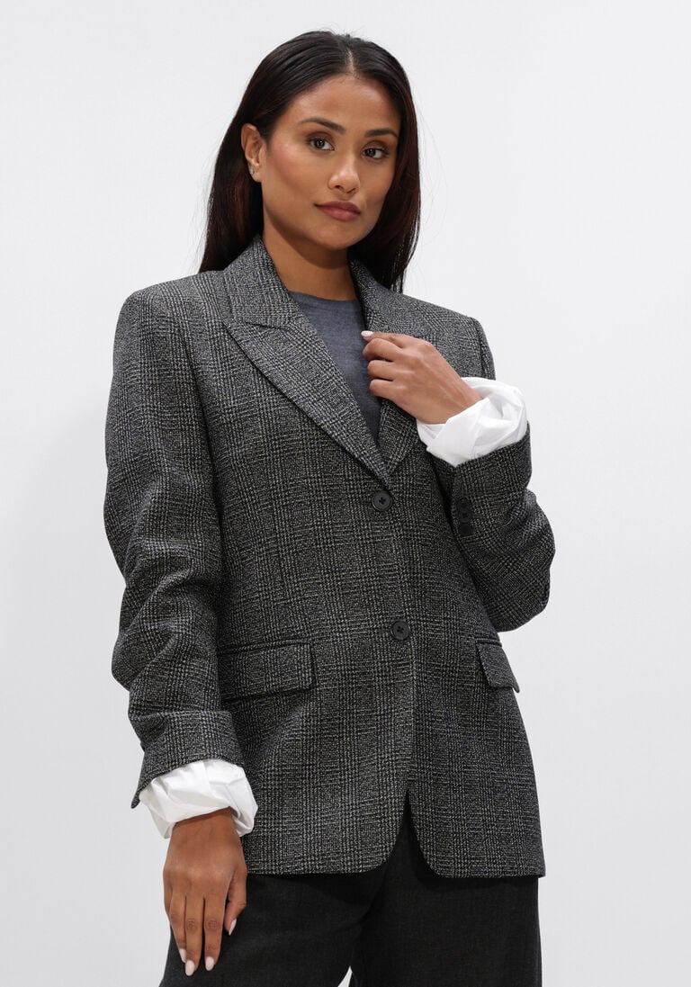 grijze dorothee schumacher blazers graphic elegance jacket