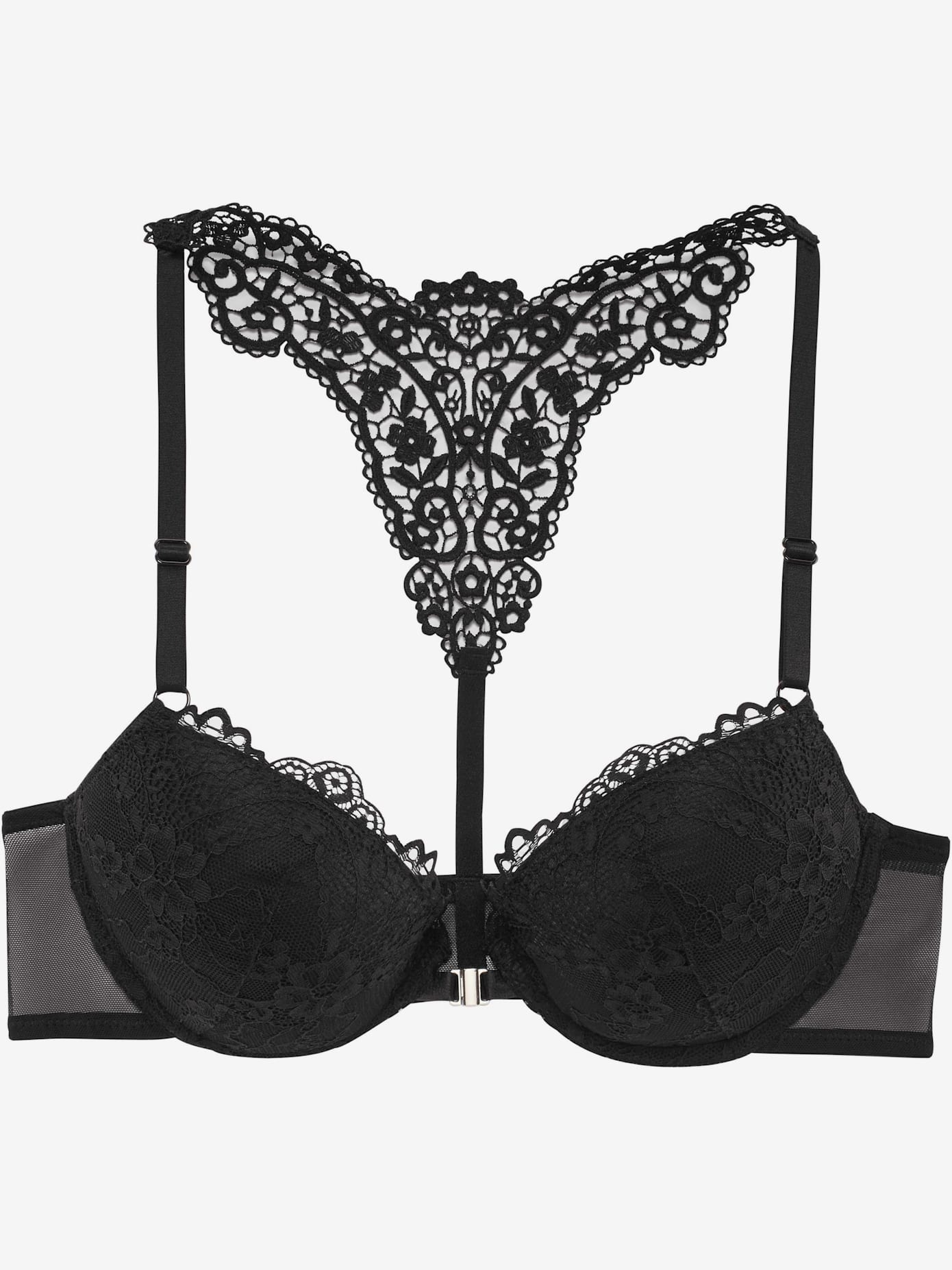 Soutien-gorge push-up féminin en dentelle florale