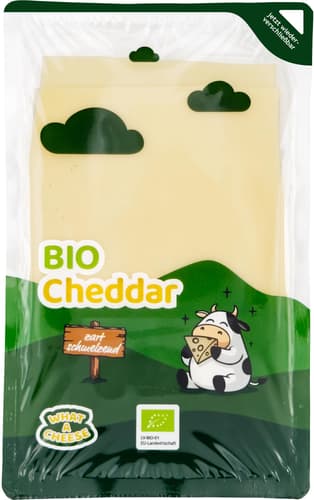 What a Cheese BIO Cheddar in Scheiben