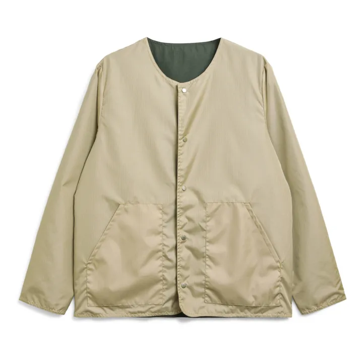 Taion Veste Cardigan Military Réversible | Vert olive