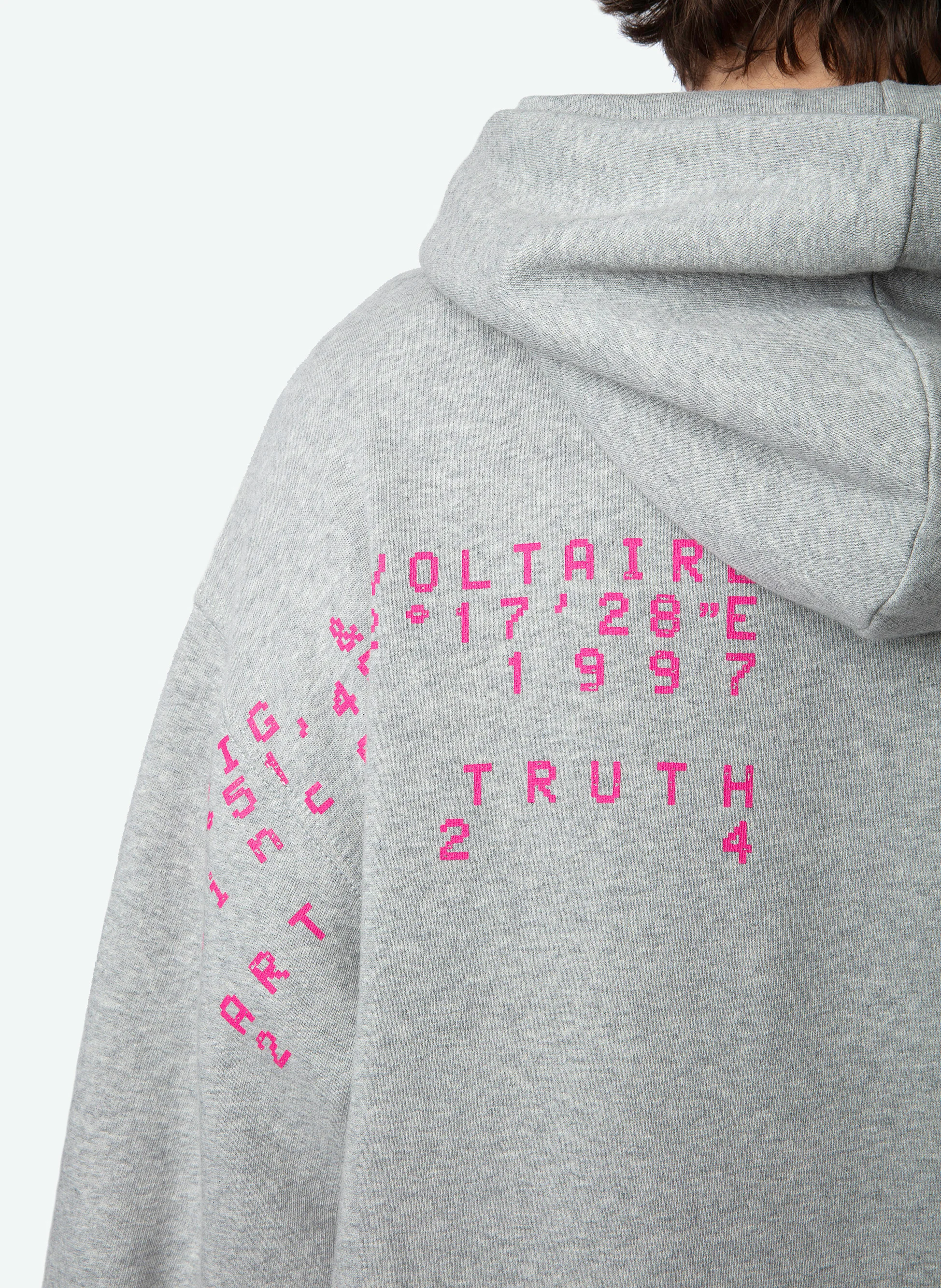 NILS - Sweatshirt ample à capuche en coton bio | Gris