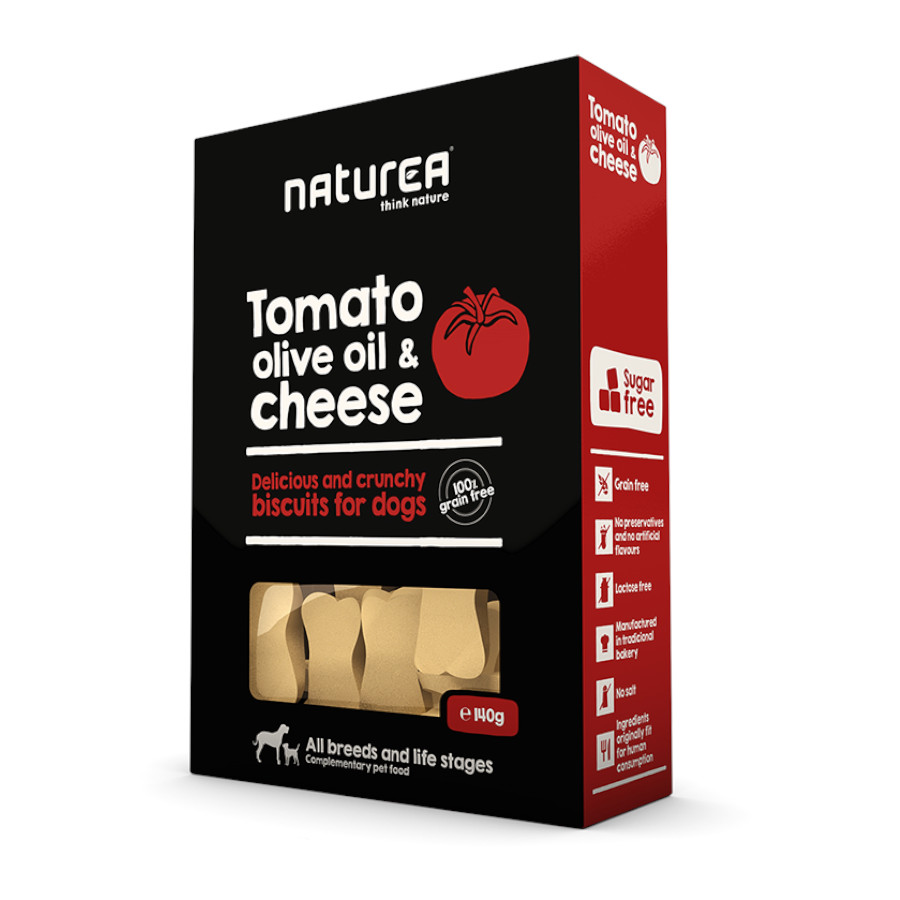 Biscoitos Naturea de tomate com queijo e azeite para cães