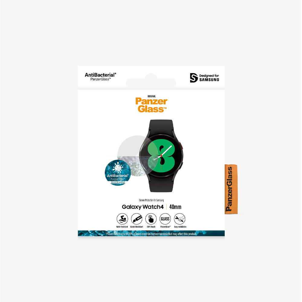 Samsung Galaxy Watch 4 (40 mm) Antibakterielle Panzer Glas Displayschutz (3650)