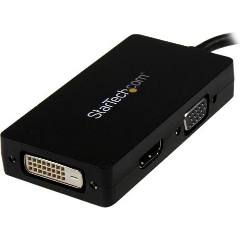 StarTech.com Adaptateur de voyage DisplayPort vers VGA / DVI / HDMI - Covertisseur vidéo 3-en-1