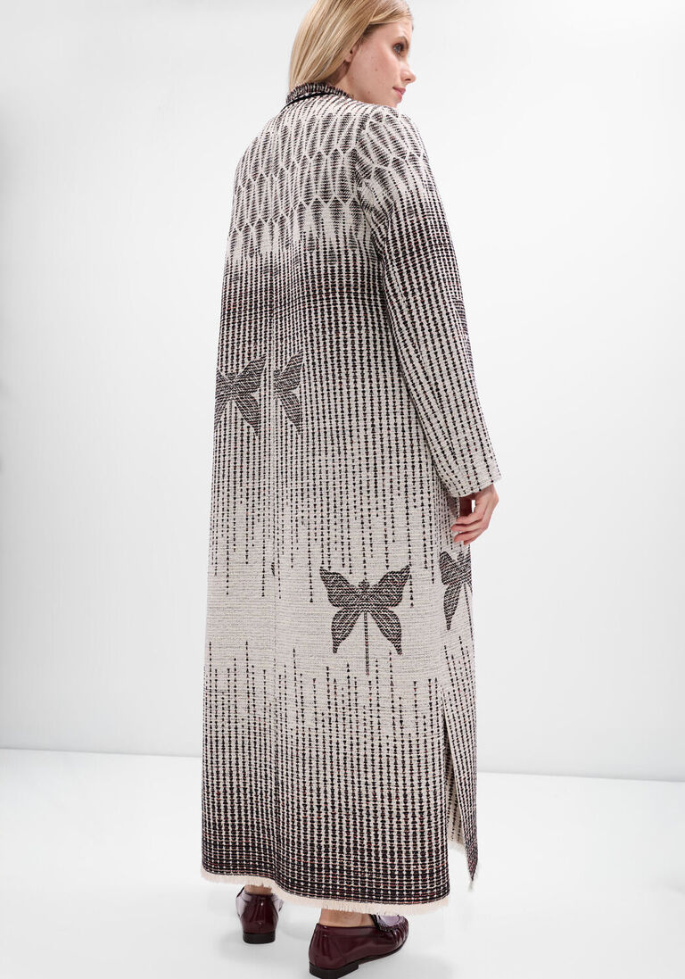 multi forte forte mantel jacquard libelle coat