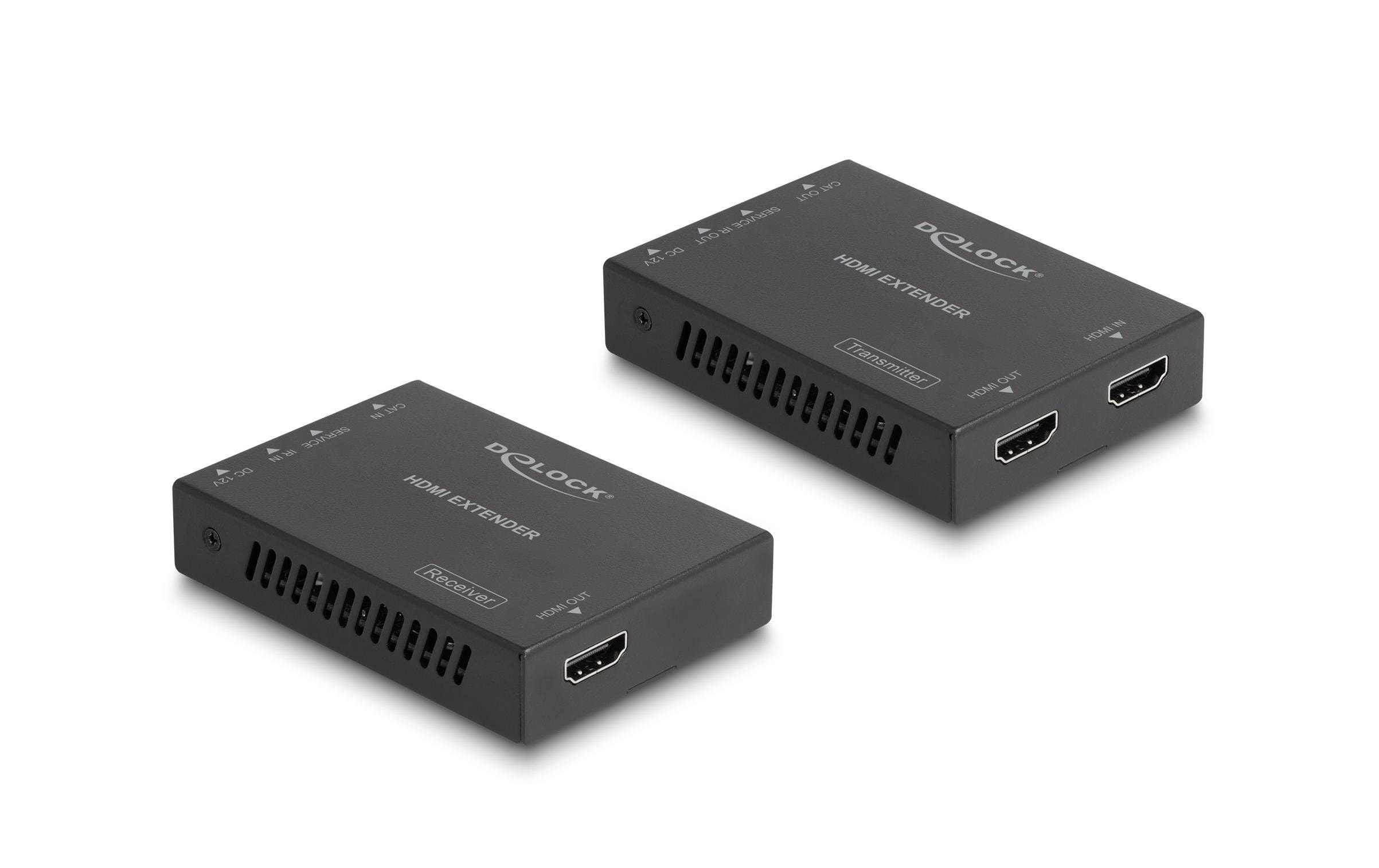 Extender Set über Cat.6 Kabel 4K 60 Hz 50 m<br>Delock HDMI Extender Set über Cat.6 Kabel 4K 60 Hz 50 m