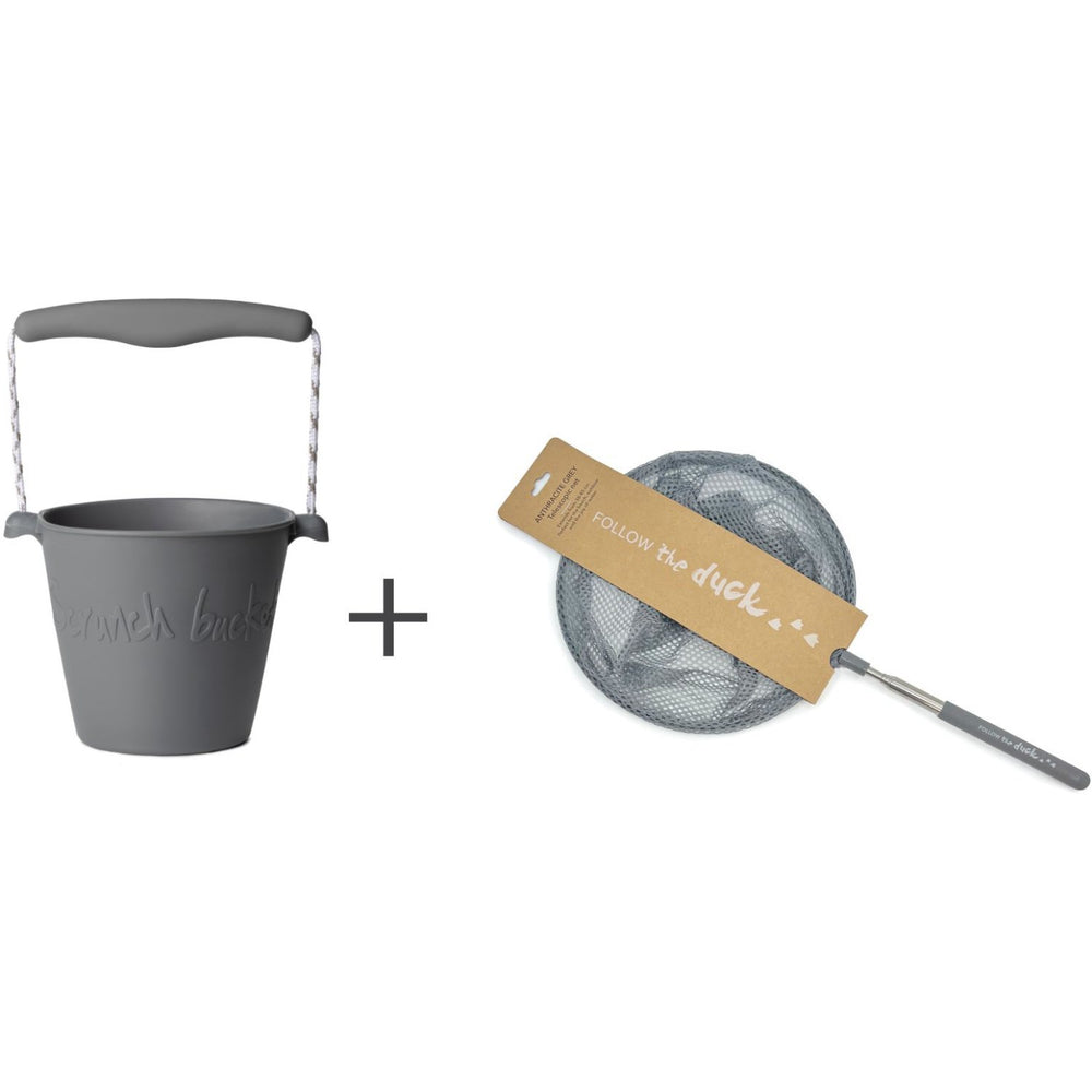 Køb Scrunch & Follow The Duck Antrachite Spand Og Fiskenet Bundle