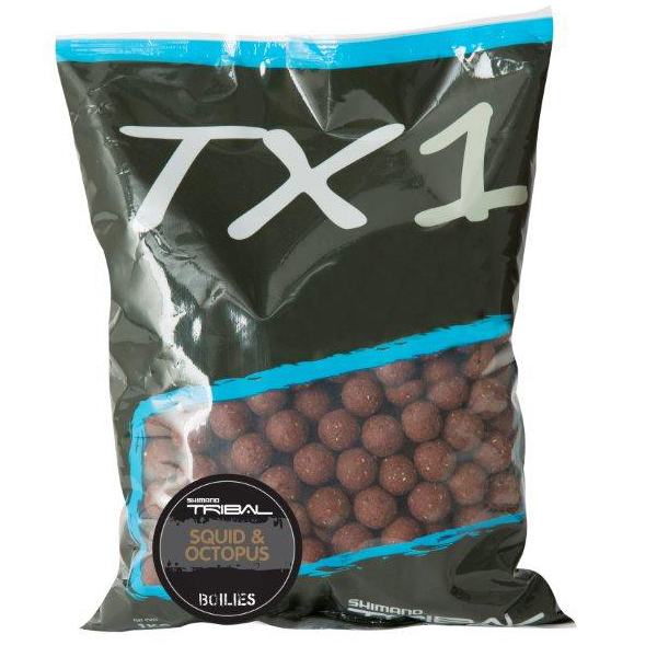 Bouillettes Shimano TX1  Squid & Octopus - 3 sacs pour le prix de 2 !