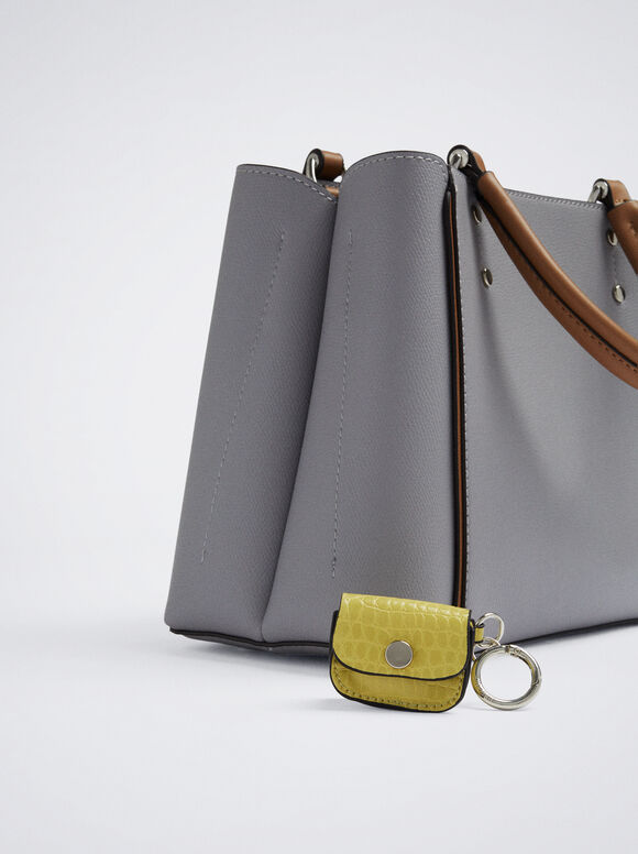Bolsa de compras com pingente removível - Azul