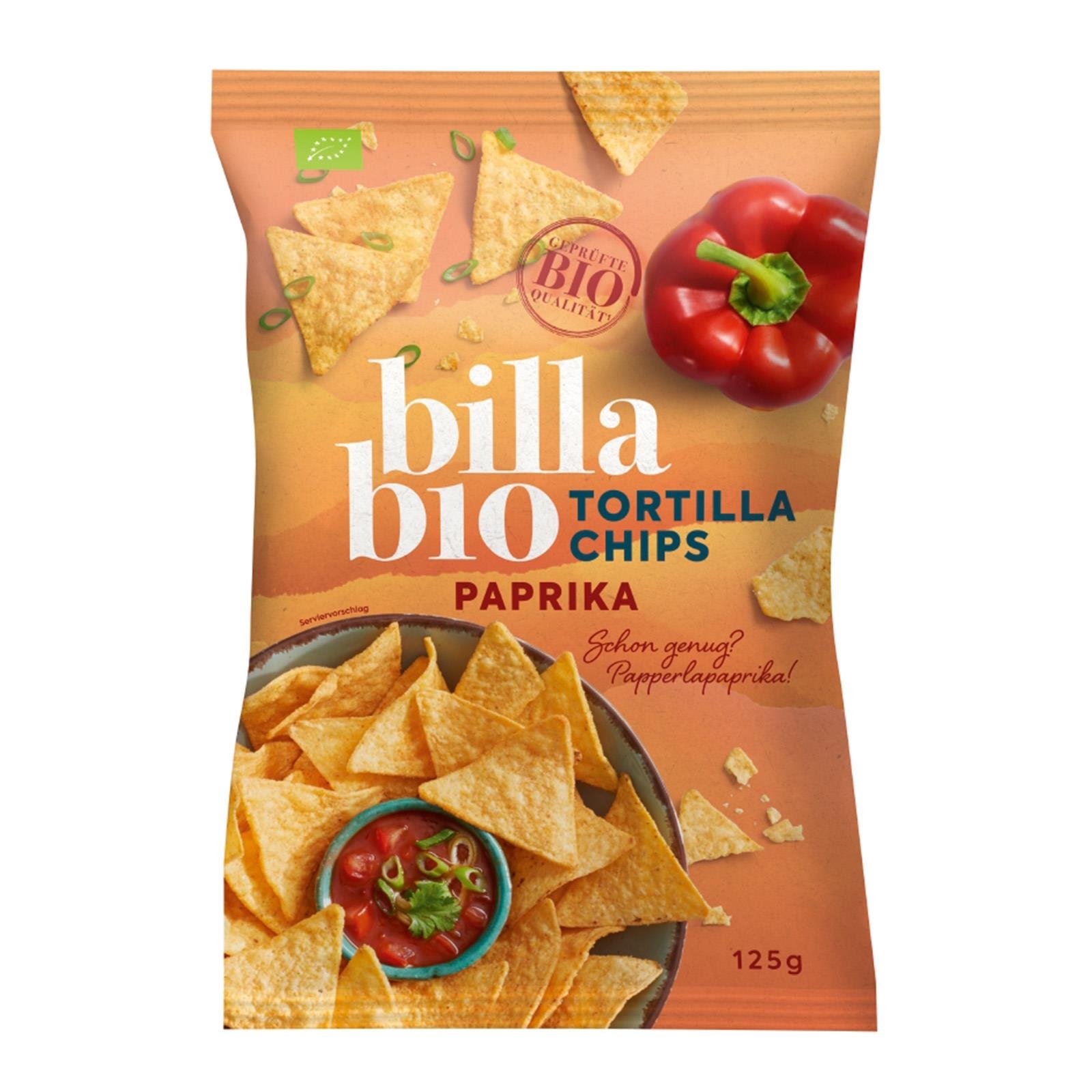 BILLA Bio Tortilla Chips Paprika